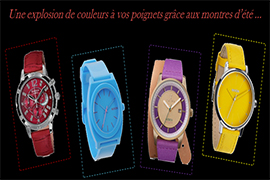 montres colorees