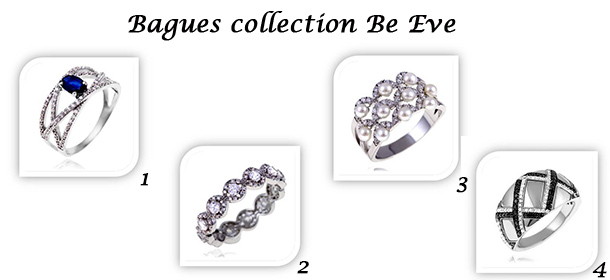 Bagues collection Be Eve cadeau Saint Valentin