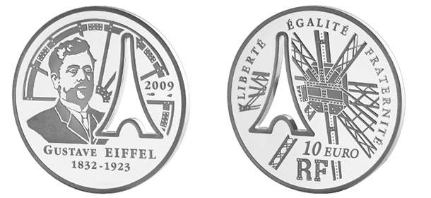 pièce Gustave Eiffel La Monnaie de Paris