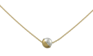 Collier half pearl shihara