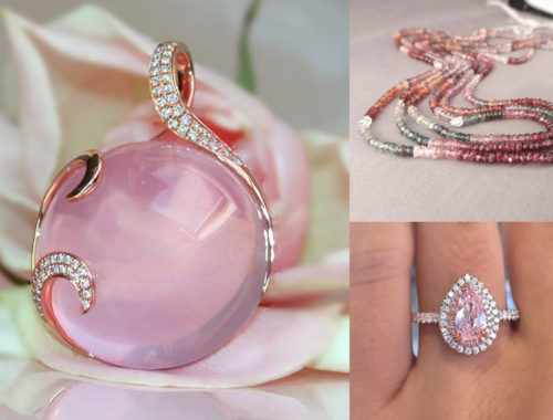 Pierres roses Saint Valentin