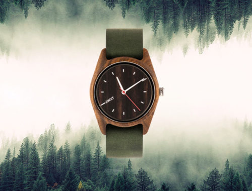 montre en bois