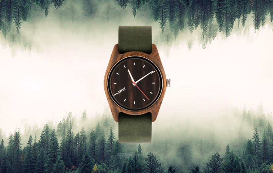 montre en bois