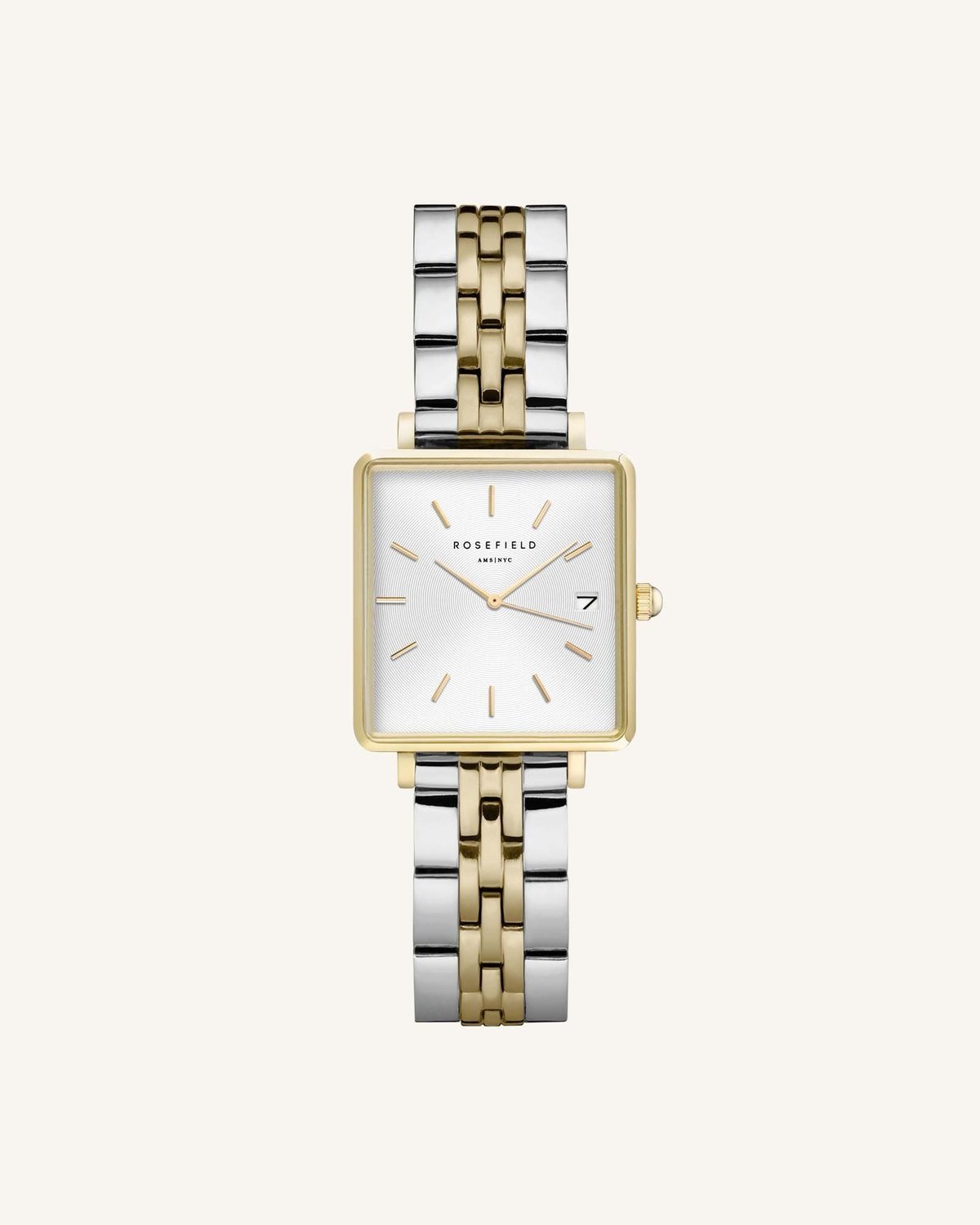 gold womens watch duotone boxy