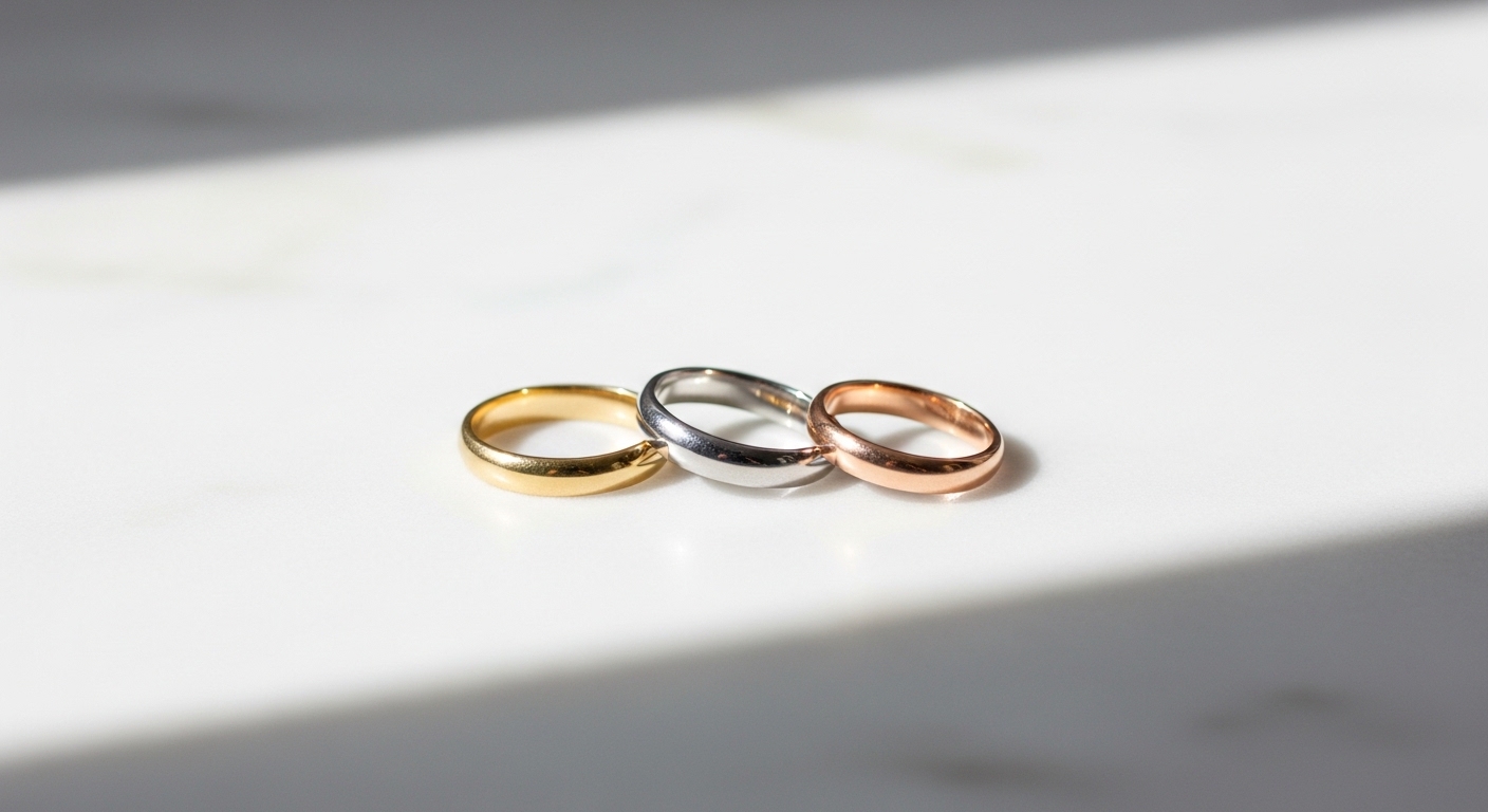Alliances or jaune or blanc or rose